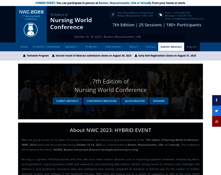 Nursingworldconference.com thumbnail