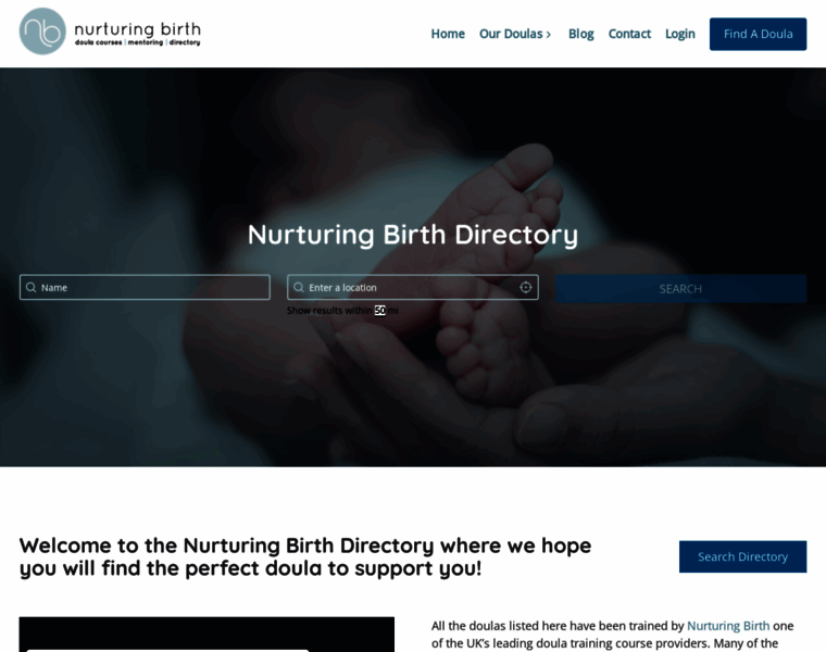 Nurturingbirthdirectory.com thumbnail