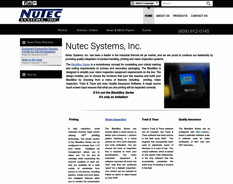Nutecsystems.com thumbnail