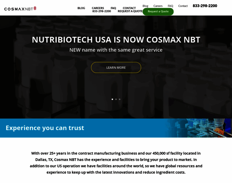 Nutribiotechusa.com thumbnail