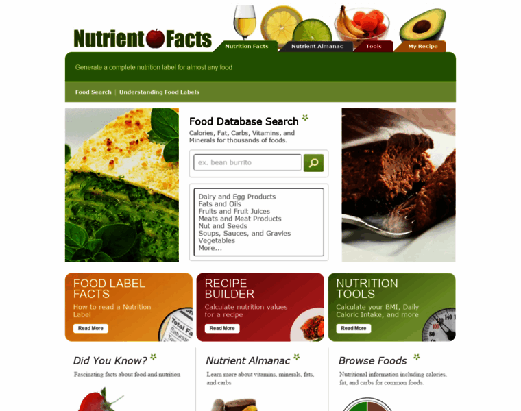 Nutrientfacts.com thumbnail