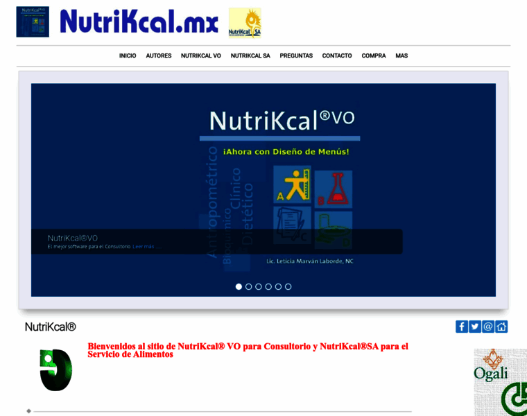 Nutrikcal.com.mx thumbnail