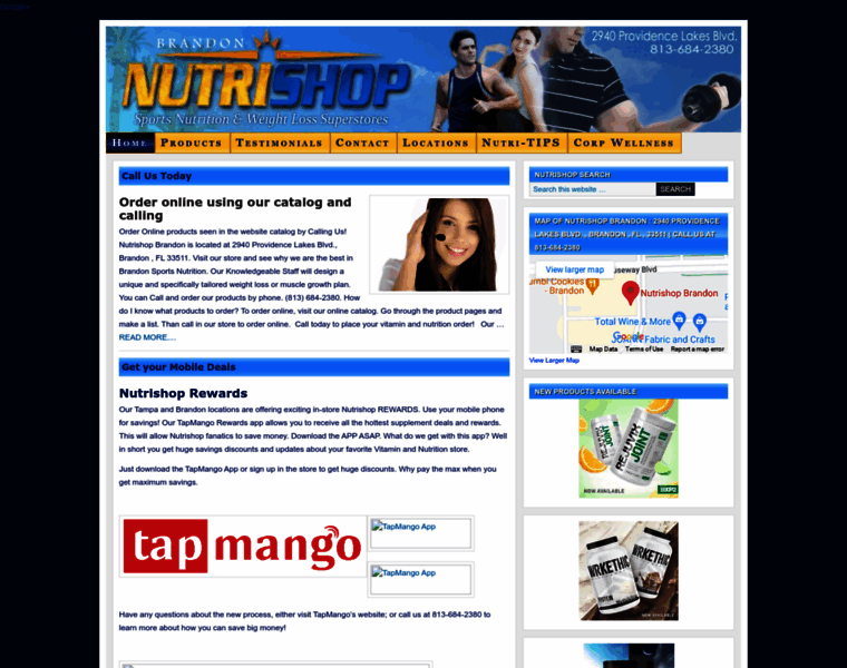Nutrishopbrandon.com thumbnail