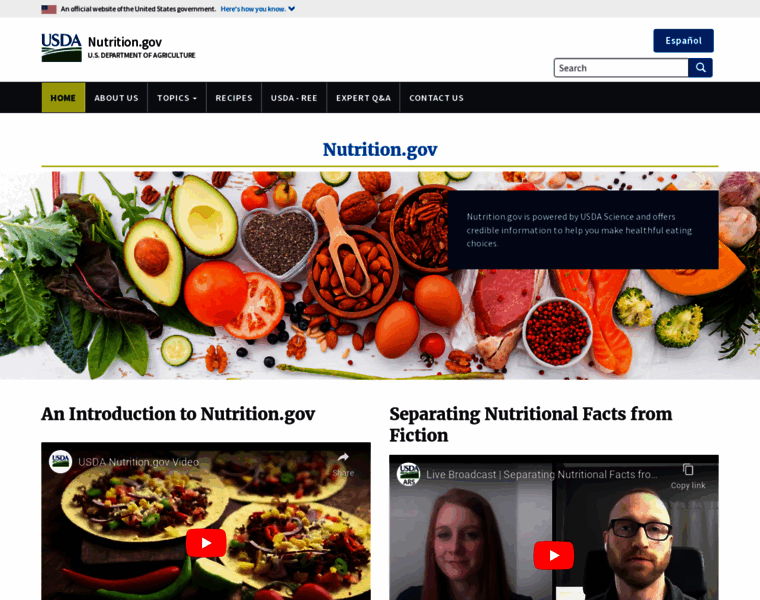 Nutrition.gov thumbnail