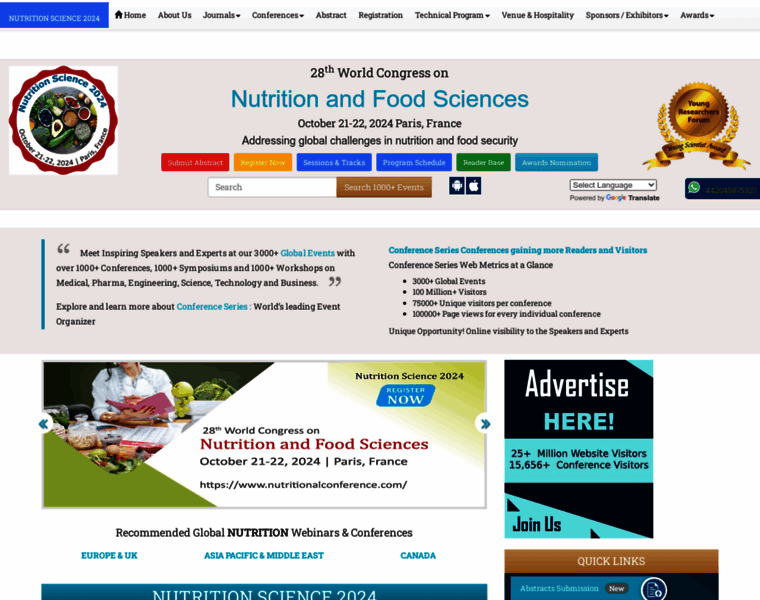 Nutritionalconference.com thumbnail