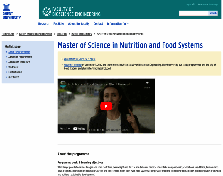 Nutritioncourse.ugent.be thumbnail