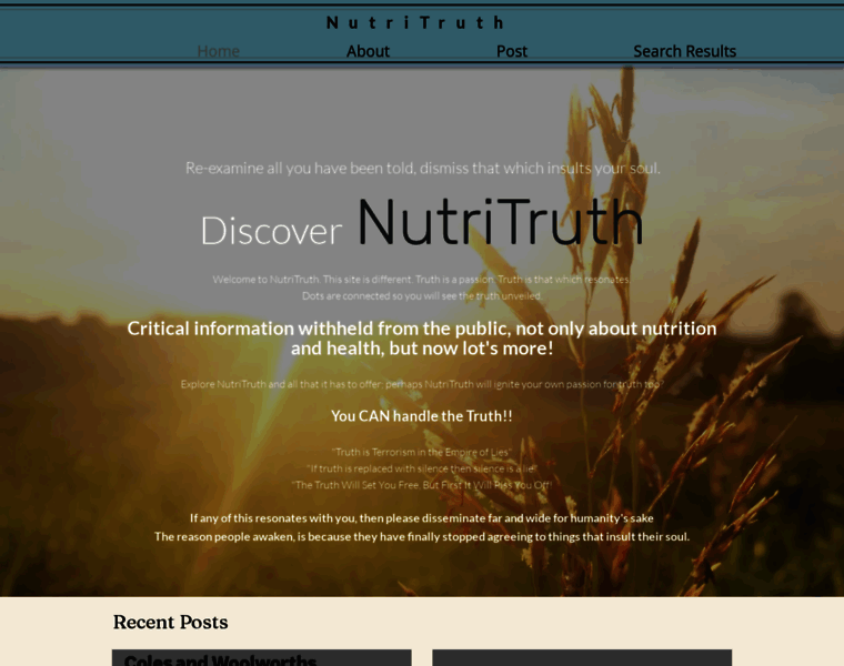 Nutritruth.org thumbnail