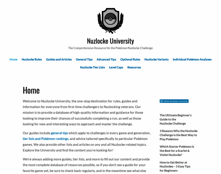 Nuzlockeuniversity.ca thumbnail Nuzlockeuniversity.ca thumbnail