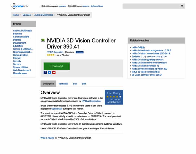 Nvidia-3d-vision-controller-driver.updatestar.com thumbnail