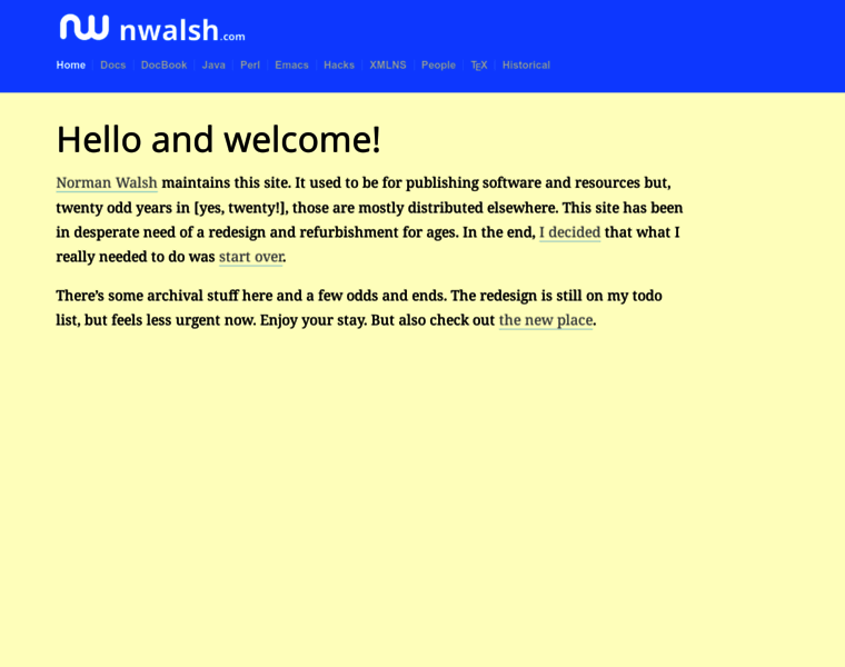 Nwalsh.com thumbnail Nwalsh.com thumbnail