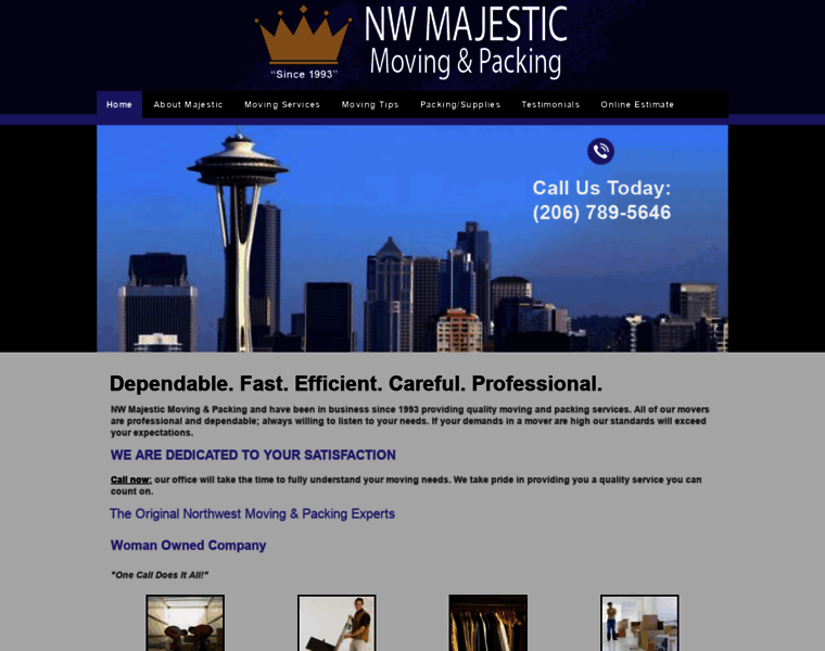 Nwmajesticmovers.com thumbnail