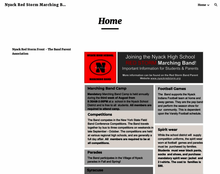 Nyackredstorm.org thumbnail