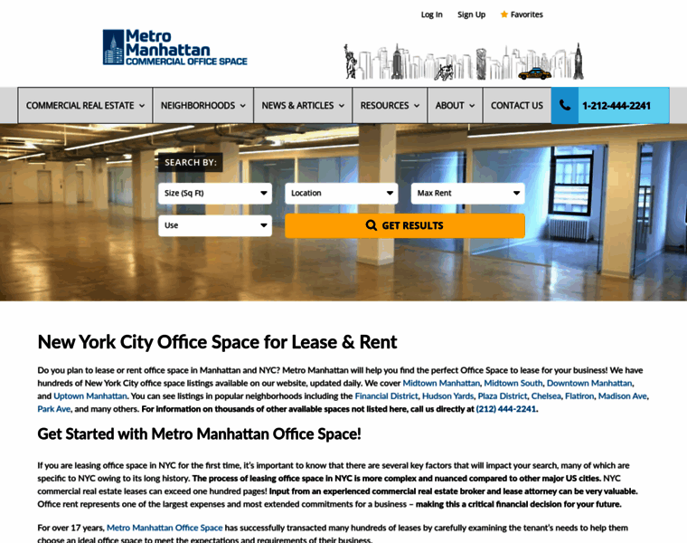 Nyc-officespace-leader.com thumbnail