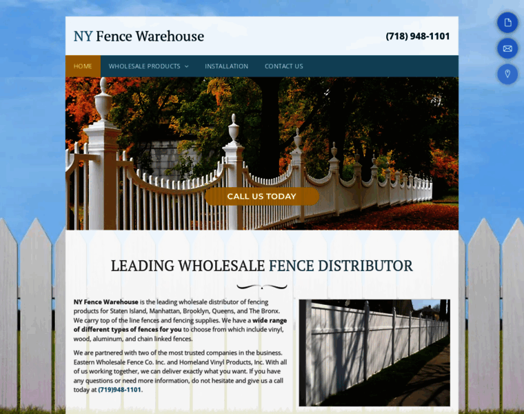 Nyfencewarehouse.com thumbnail