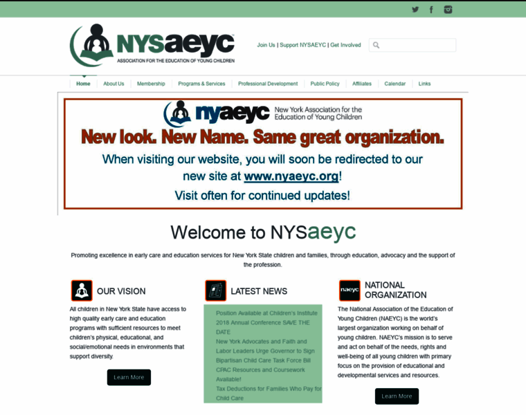 Nysaeyc.org thumbnail