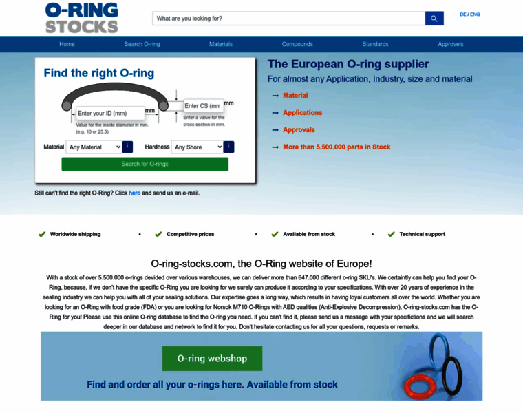 O-ring-stocks.com thumbnail