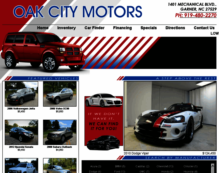 Oakcitymotorsnc.com thumbnail