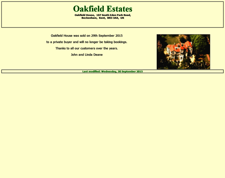 Oakfield.co.uk thumbnail