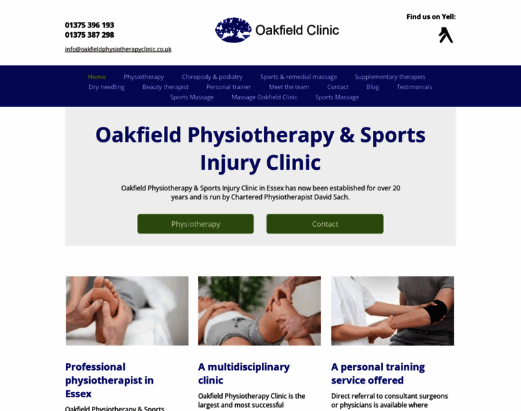 Oakfieldphysiotherapyclinic.co.uk thumbnail
