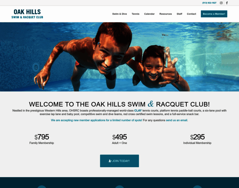 Oakhillsswimclub.com thumbnail