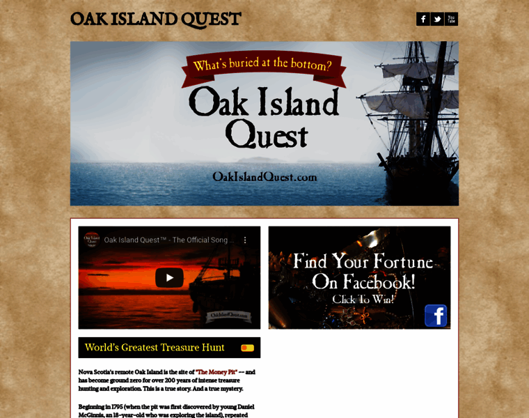 Oakislandquest.com thumbnail