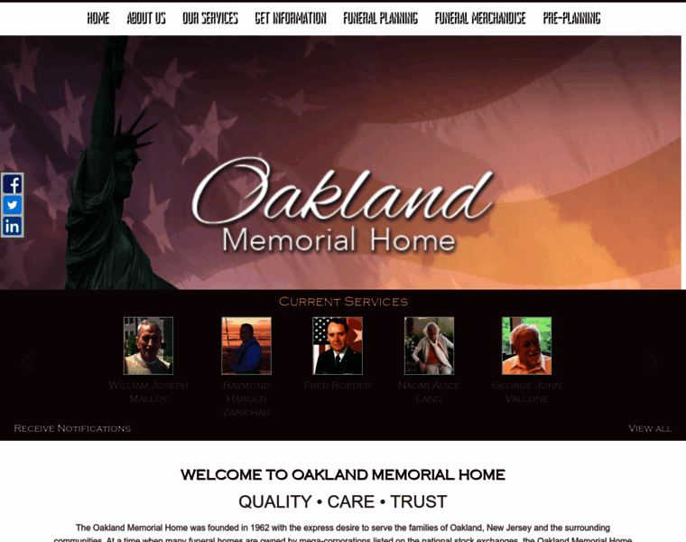 Oaklandmemorial.com thumbnail