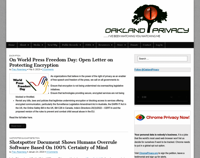 Oaklandprivacy.org thumbnail