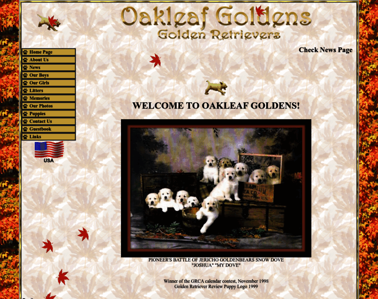 Oakleafgoldens.com thumbnail