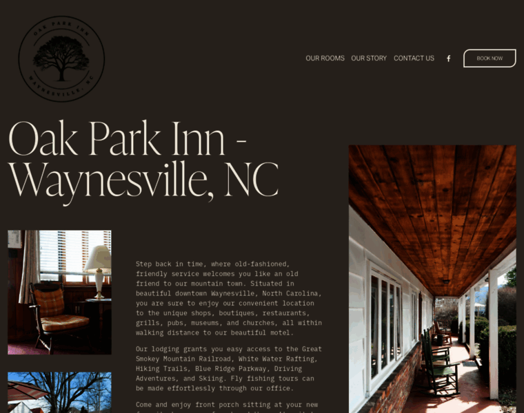 Oakparkinn-waynesville.com thumbnail