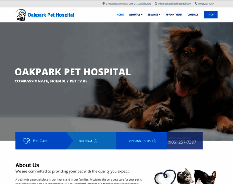 Oakparkpethospital.com thumbnail