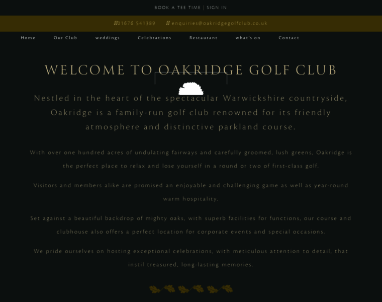 Oakridgegolfclub.co.uk thumbnail