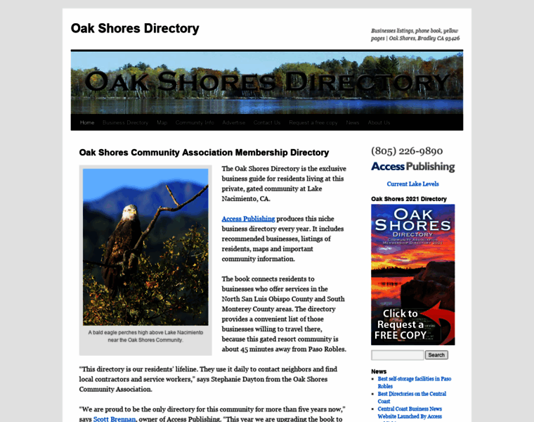 Oakshoresdirectory.com thumbnail