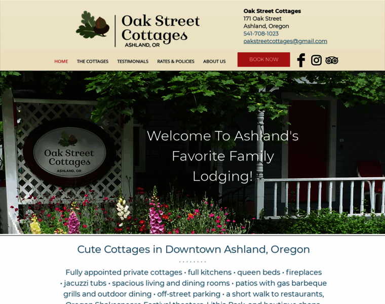Oakstreetcottages.com thumbnail