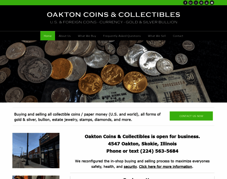 Oaktoncoins.com thumbnail