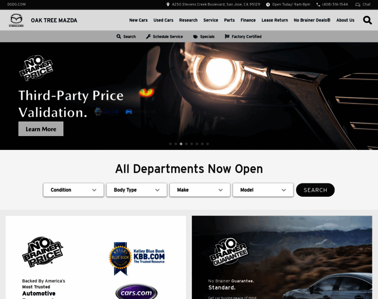 Oaktreemazda.com thumbnail