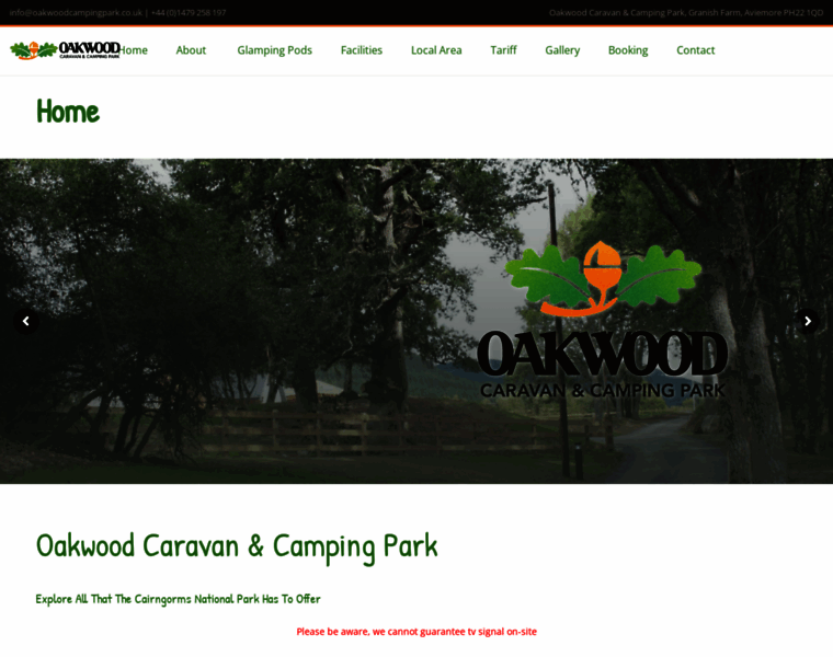Oakwoodcampingpark.co.uk thumbnail