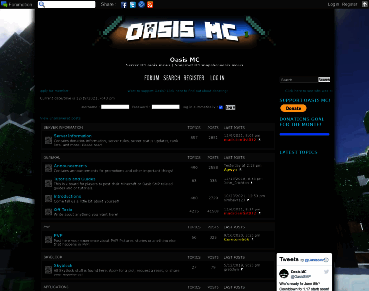 Oasis-mc.net thumbnail