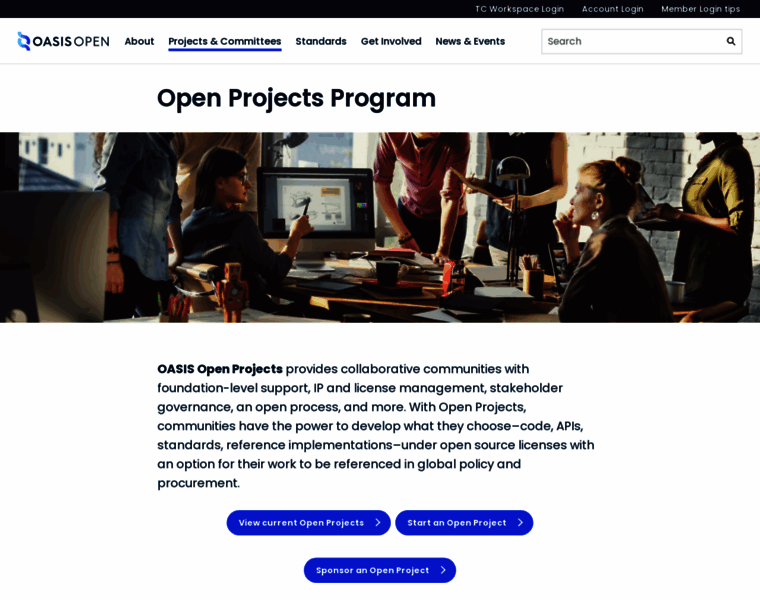 Oasis-open-projects.org thumbnail