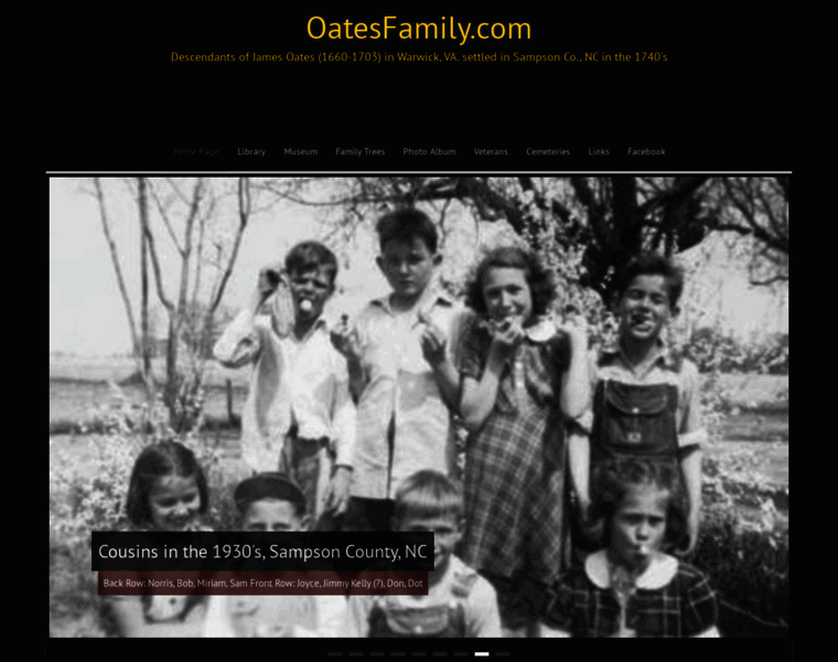 Oatesfamily.com thumbnail