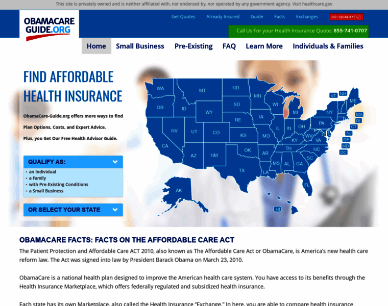 Obamacare-guide.org thumbnail