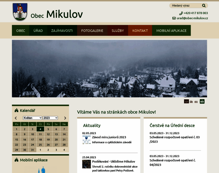 Obec-mikulov.cz thumbnail