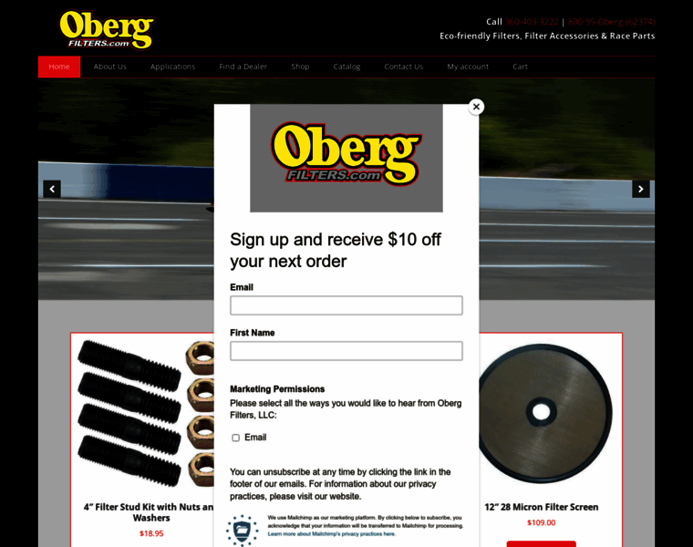 Obergfilters.com thumbnail