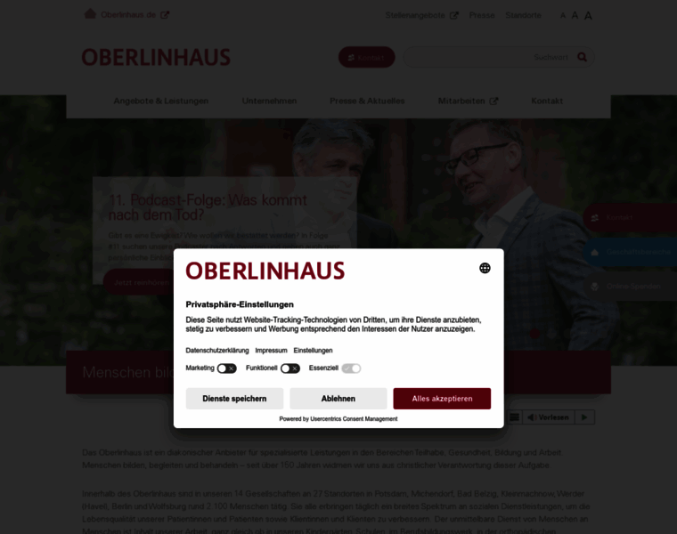 Oberlinhaus.de thumbnail