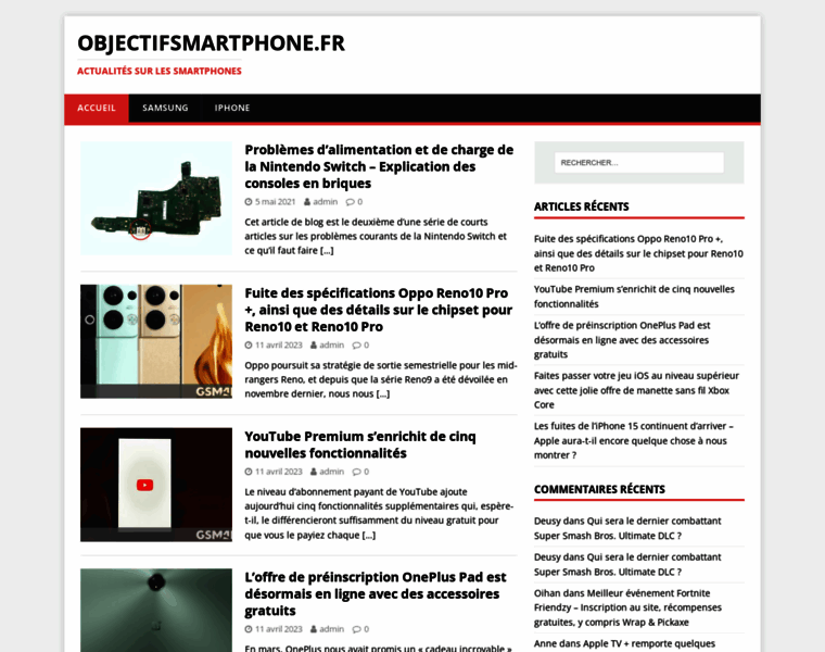Objectifsmartphone.fr thumbnail