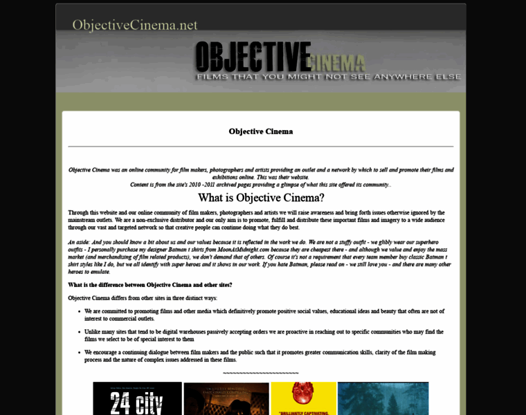 Objectivecinema.net thumbnail