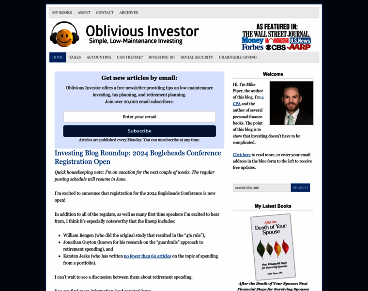 Obliviousinvestor.com thumbnail