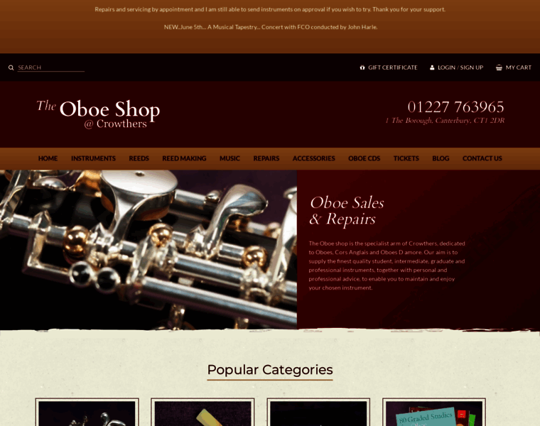 Oboeshop.co.uk thumbnail
