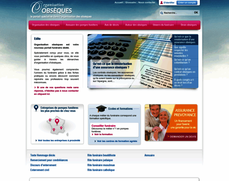 Obseques-organisation.com thumbnail