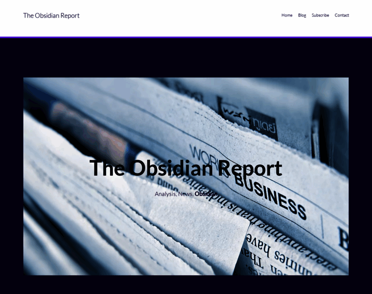 Obsidianreport.com thumbnail