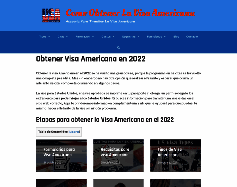 Obtenervisaamericana.com thumbnail